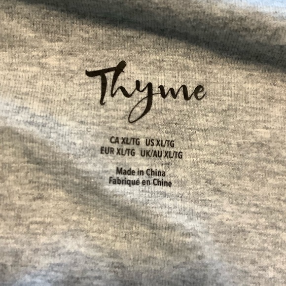 Thyme Distressed Maternity Jean Skirt, Size XL - Picture 5 of 8